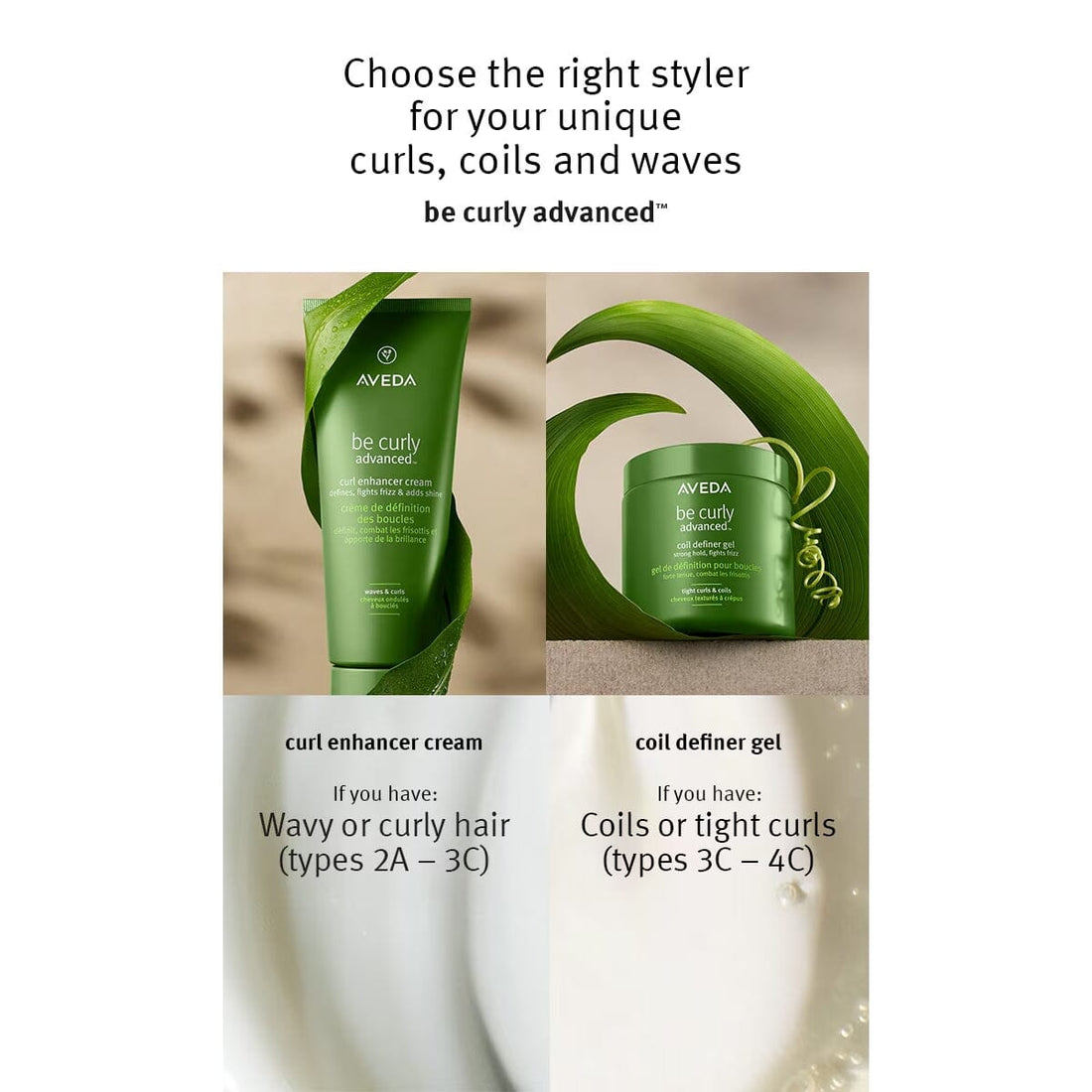 Aveda Be Curly Advanced Curl Enhancer Cream vs Coil Definer Gel - HairMNL
