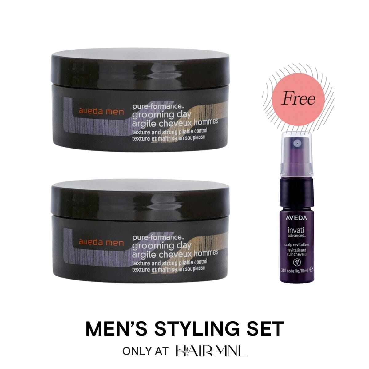 HairMNL Aveda AVEDA Men Pure-Formance Grooming Clay Styling HairMNL Exclusive Set 