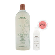 AVEDA Rosemary Mint Purifying Shampoo 1000ml with FREE AVEDA Phomollient Styling Foam 50ml - HairMNL