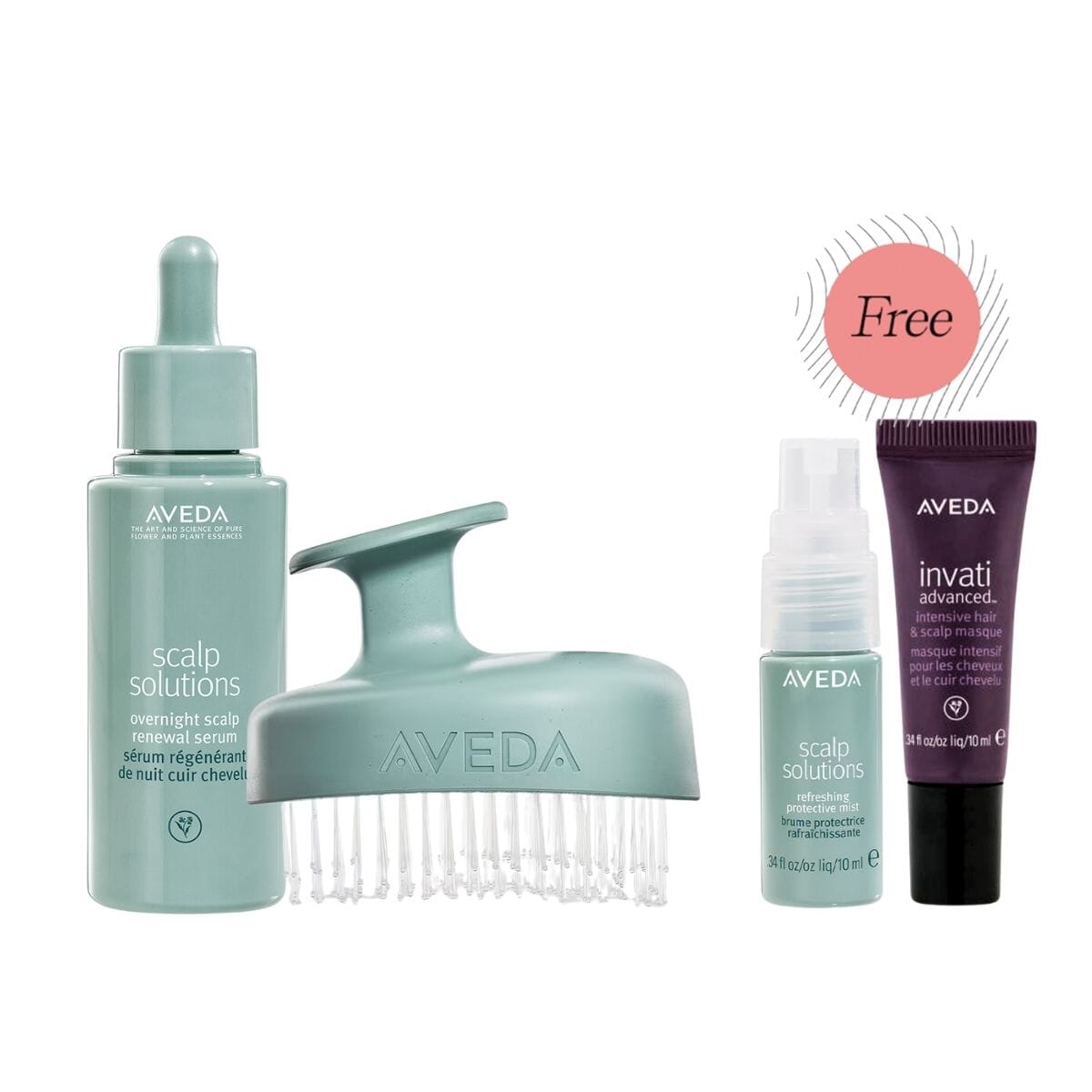 AVEDA Scalp Solutions Scalp Care Serum & Scalp Massager HairMNL