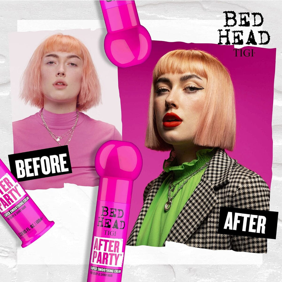 Bed Head by TIGI After Party: Smoothing Cream for Silky, Shiny, Healthy Looking Hair 100ml - HairMNL