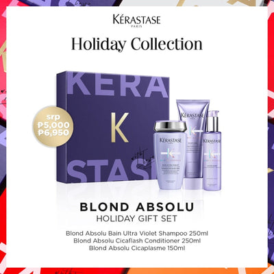 HairMNL Kérastase Blond Absolu Blonde Neutralizing Care Holiday Gift Set with FREE Full-Sized Shampoo