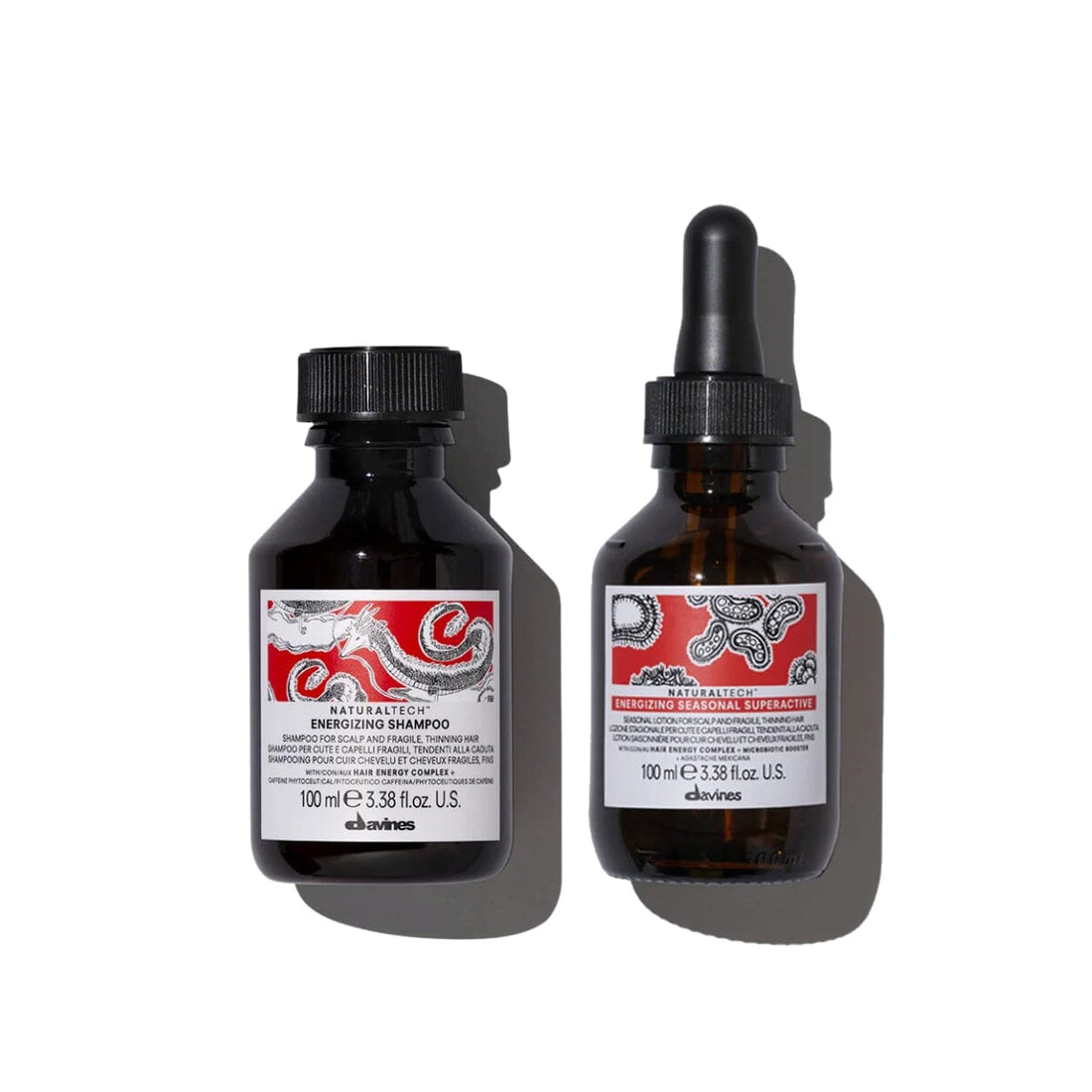 Davines Energizing Seasonal Hairloss Therapy Set Shampoo 100ml Seasonal Superactive 100ml - HairMNL