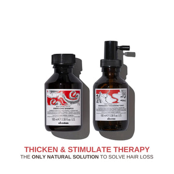 Davines Energizing Thickening & Stimulating Therapy Set Shampoo 100ml + Thickening Tonic 100ml - HairMNL