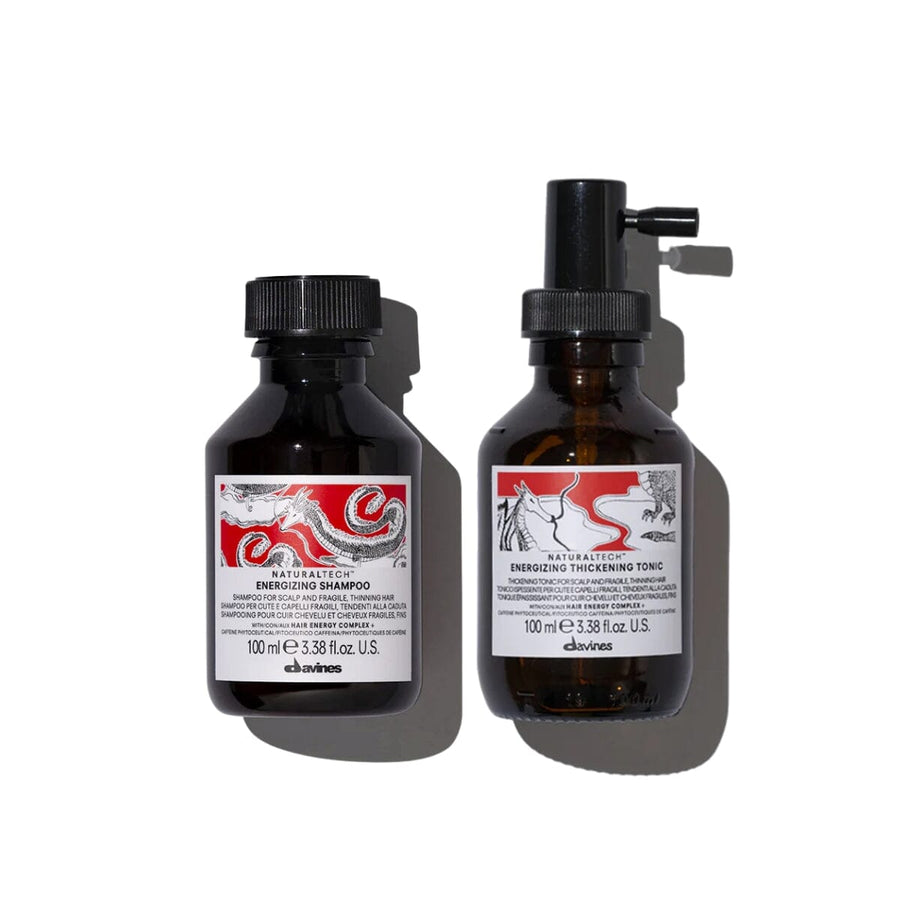 Davines Energizing Thickening & Stimulating Therapy Set Shampoo 100ml + Thickening Tonic 100ml - HairMNL