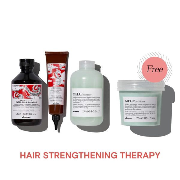 Davines Energizing and MELU Hair Strengthening Therapy Set