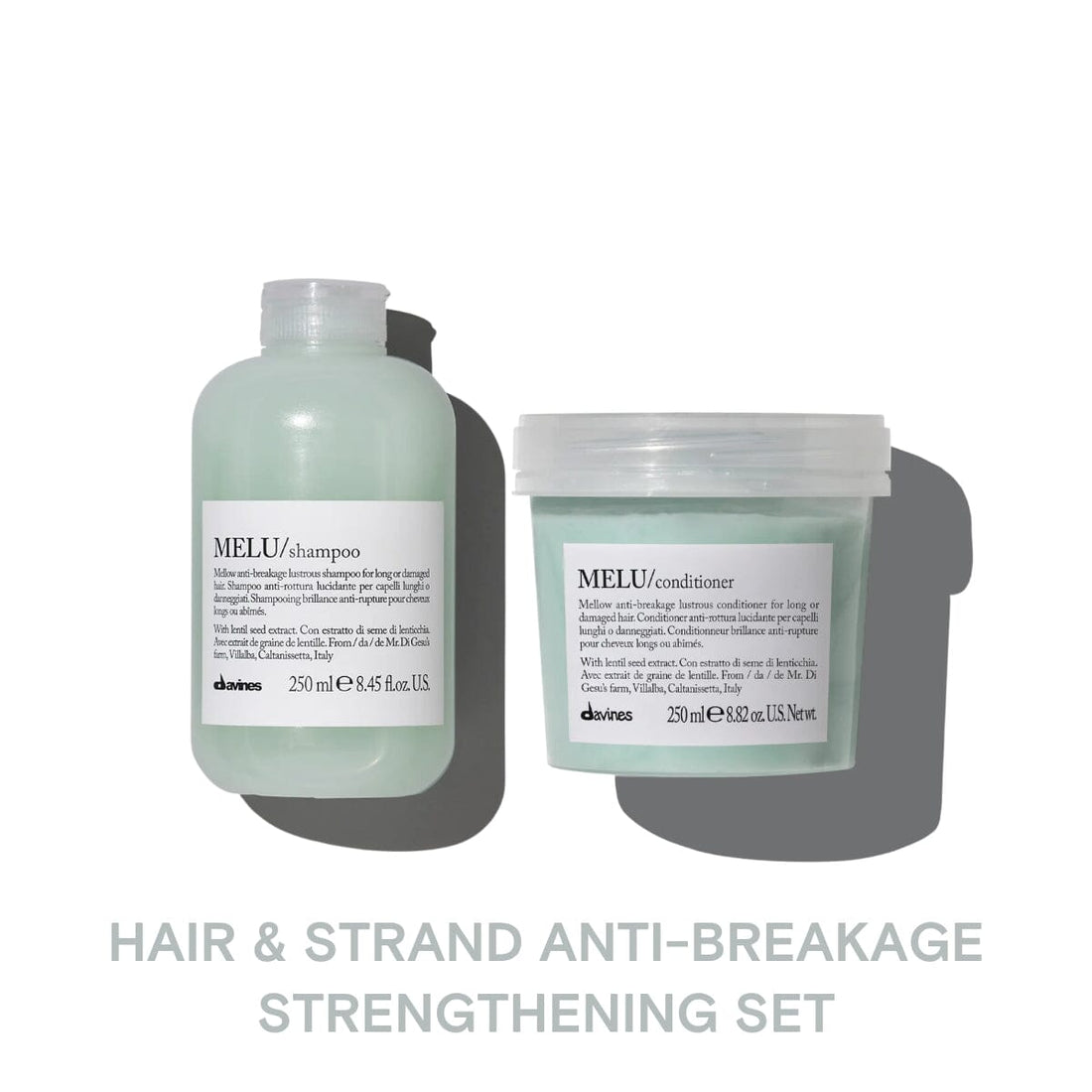 Davines MELU Shampoo & Conditioner - Hair Strengthening Care Therapy Set - HairMNL