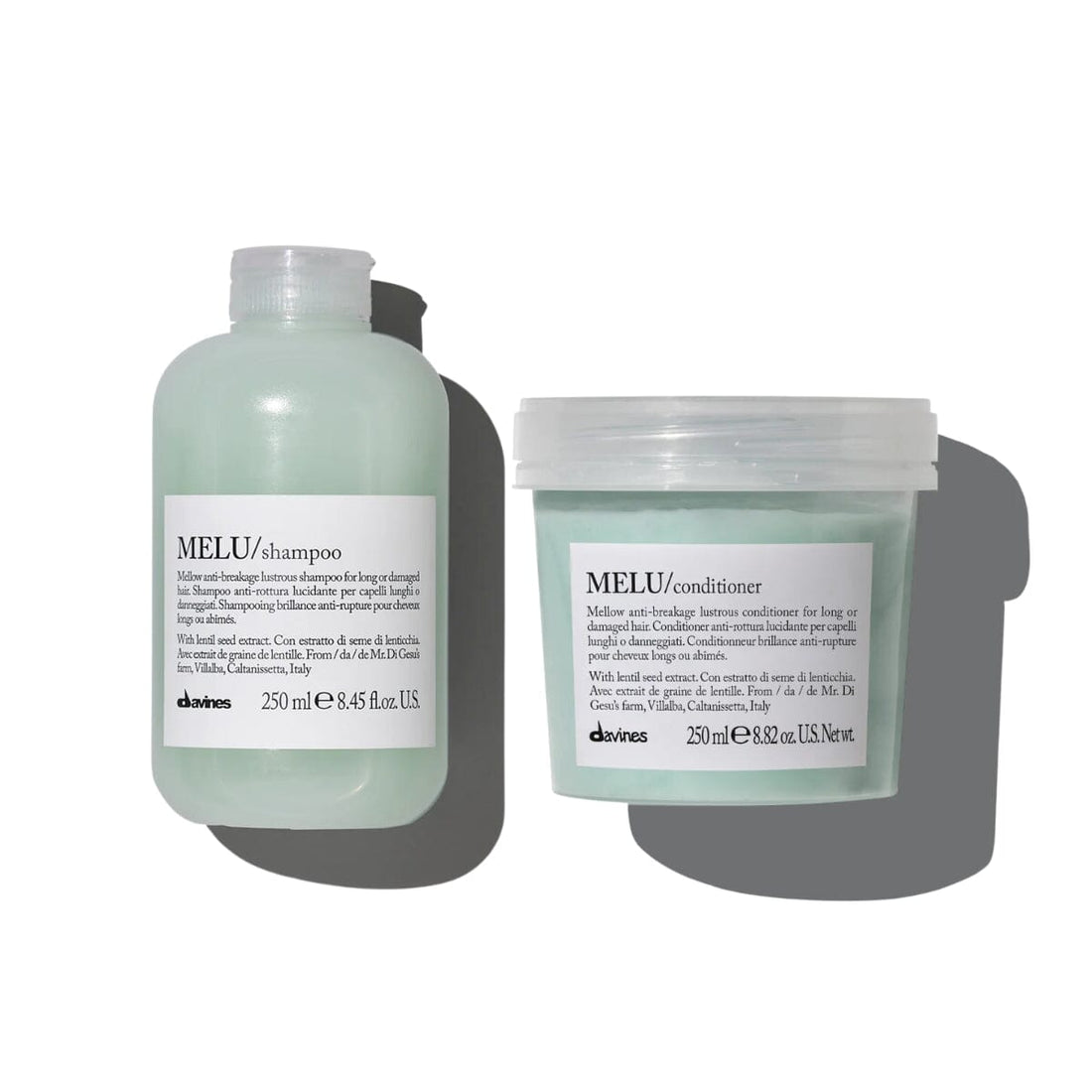 Davines MELU Shampoo & Conditioner - Hair Strengthening Care Therapy Set - HairMNL