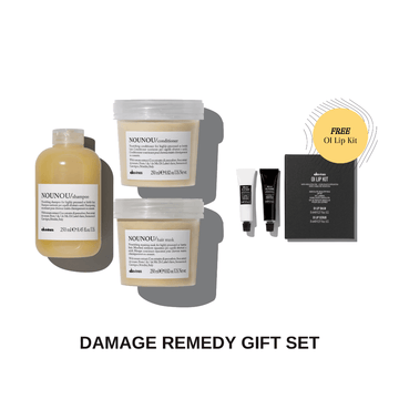 HairMNL Davines Davines NOUNOU Ultimate Damage Remedy Set Shampoo 250ml + Conditioner 250ml + Mask 250ml w/ FREE OI Lip Kit 