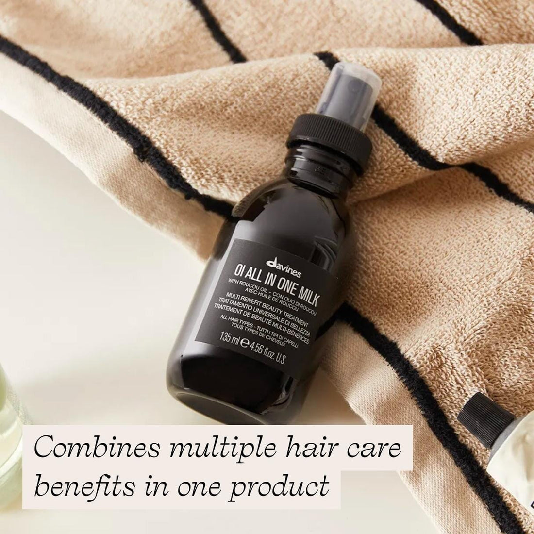 Davines OI All in One Milk: Multi-Benefit Beauty Treatment - - Combines multiple hair care benefits in one product