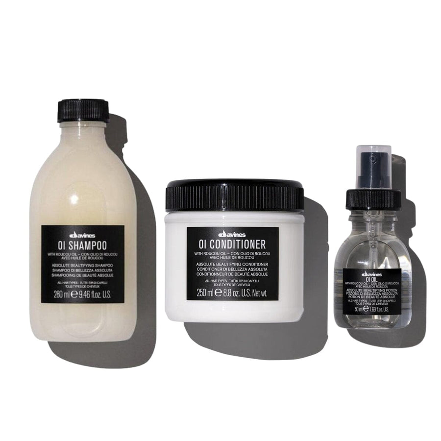 Davines OI Shampoo 280ml + Conditioner 250ml + Oil 50ml - HairMNL