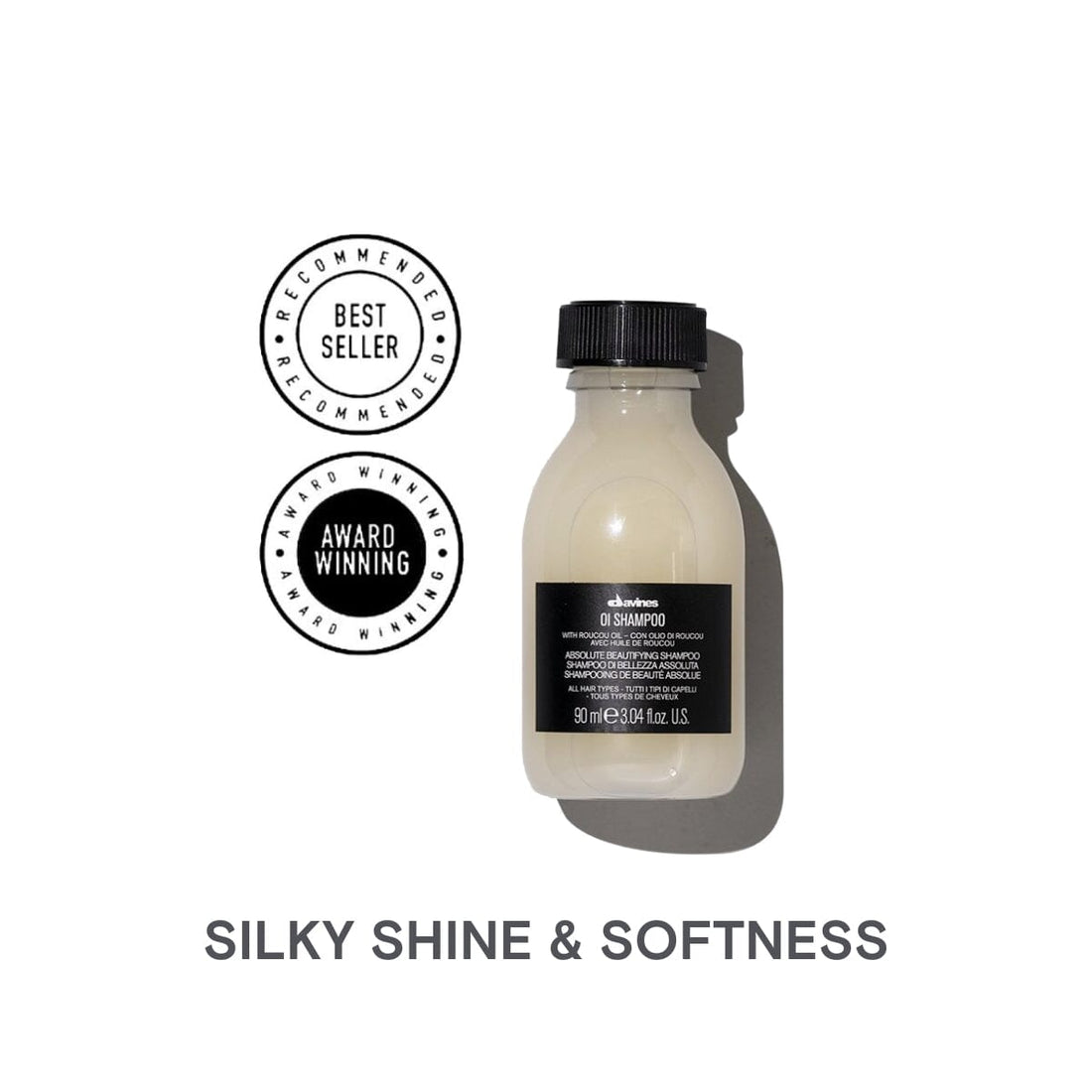 Davines OI Shampoo: Absolute Beautifying Shampoo with Roucou Oil 90ml - HairMNL