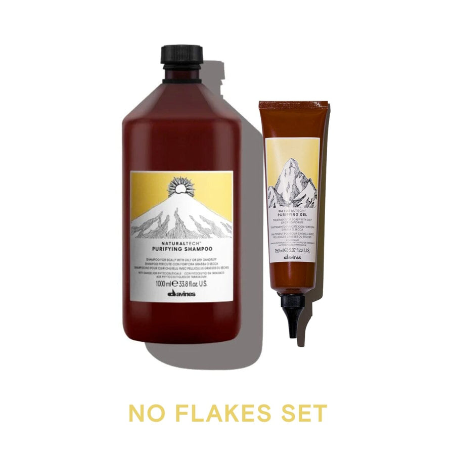 Davines Purifying No Flakes Liter Set Purifying Shampoo 1000ml Purifying Gel 150ml - HairMNL