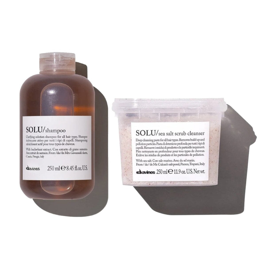Davines SOLU Shampoo 250ml Sea Salt Scrub Cleanser 250ml - HairMNL