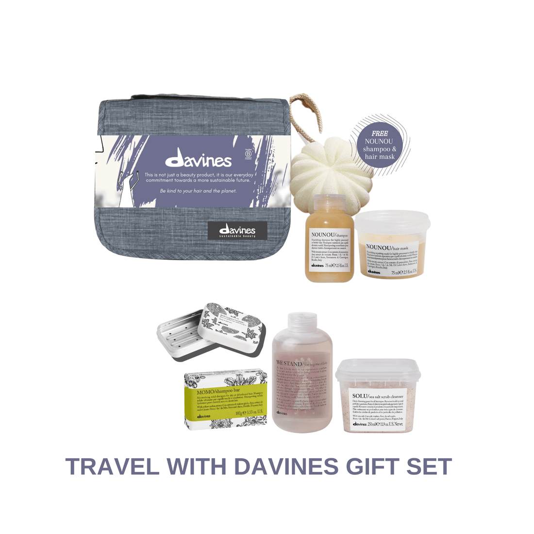 Davines WE STAND SOLU MOMO Travel with Davines Gift Set - HairMNL