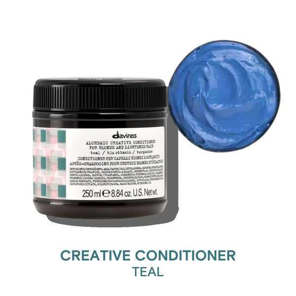 Davines Alchemic Creative Conditioner in Teal 250ml