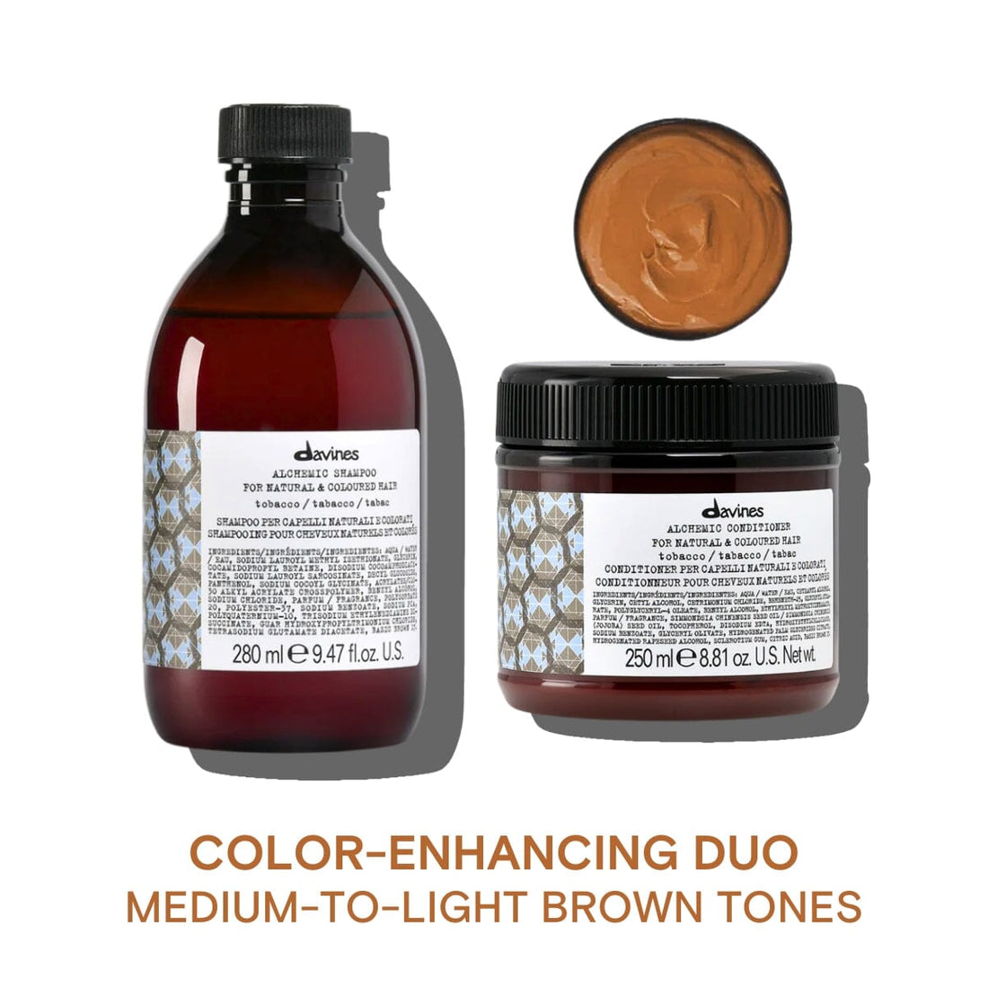 Davines Alchemic Tobacco Shampoo & Conditioner