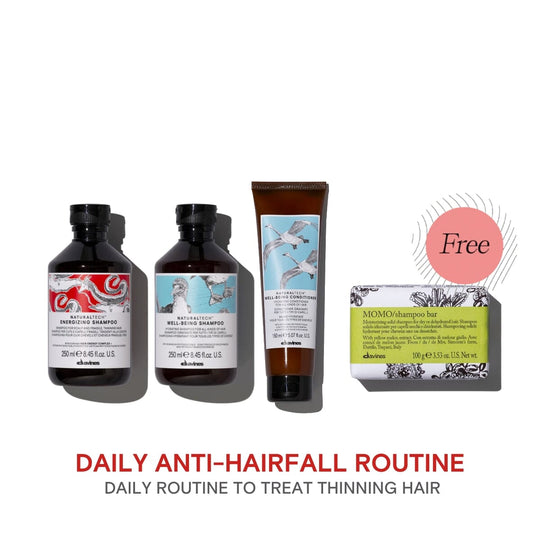 Davines Energizing & Well-Being Anti-Hairfall Set FREE MOMO Shampoo Bar - HairMNL