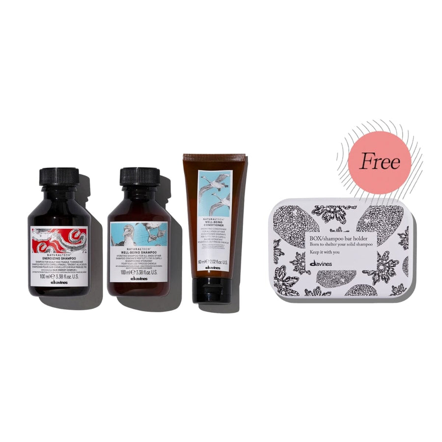 Davines Energizing & Well-Being Anti-Hairfall Set with Free Shampoo Bar Case - HairMNL