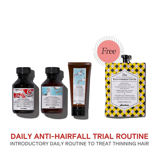 Davines Energizing & Well-Being Anti-Hairfall Travel Set with FREE The Renaissance Circle 50ml - HairMNL