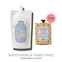 Davines LOVE Smooth Shampoo Refill Pouch 500ml with FREE The Wake-Up Circle 50ml - HairMNL