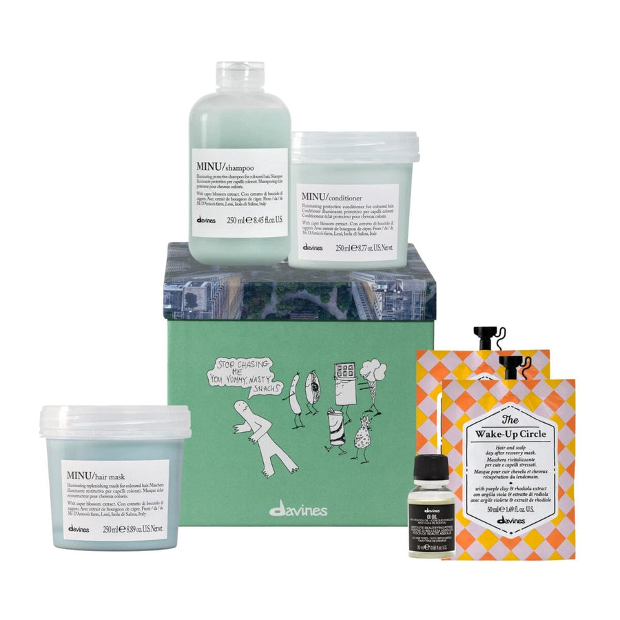 HairMNL Davines Davines MINU Color Lock Radiance Holiday Gift Set 