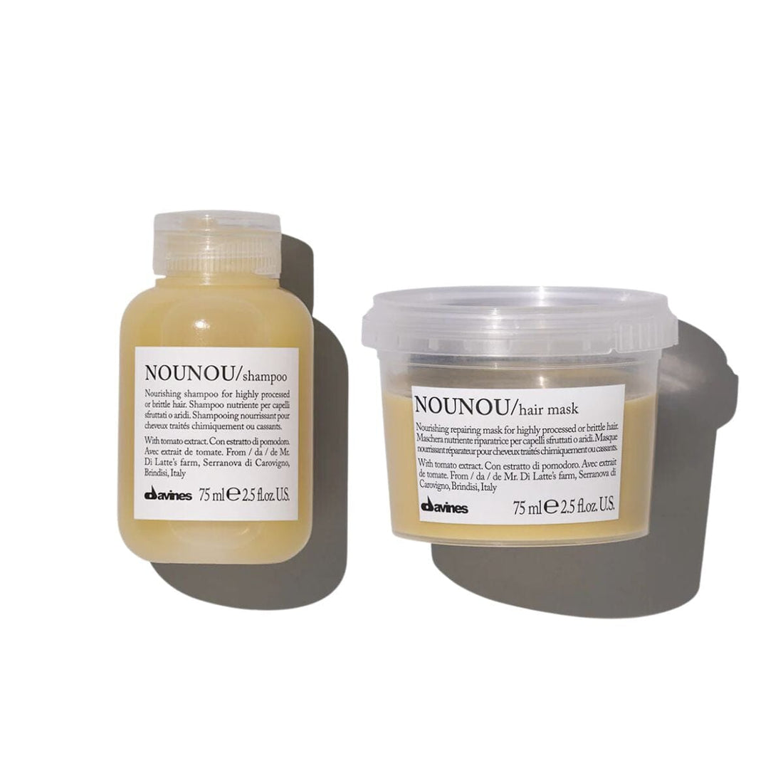 Davines NOUNOU Shampoo & Mask Travel-Sized Duo 75ml - HairMNL
