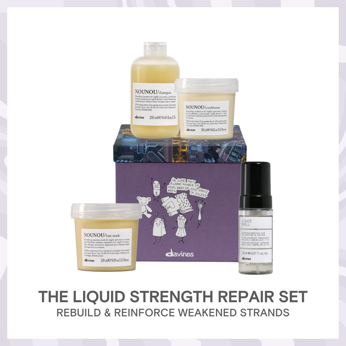 Davines NOUNOU The Liquid Strength Repair Holiday Gift Set - HairMNL
