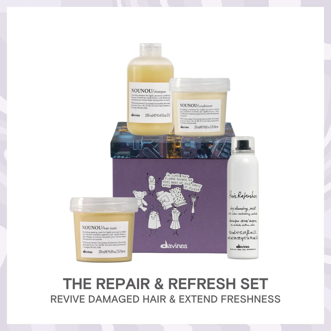 Davines NOUNOU The Repair & Refresh Holiday Gift Set - HairMNL