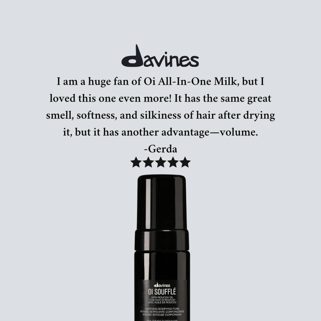 Davines OI Soufflé: Silkening Bodifying Foam 125ml Review - HairMNL