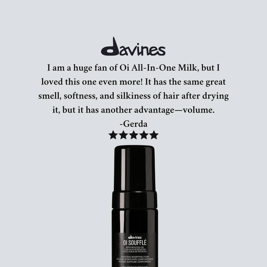 Davines OI Soufflé: Silkening Bodifying Foam 125ml Review - HairMNL
