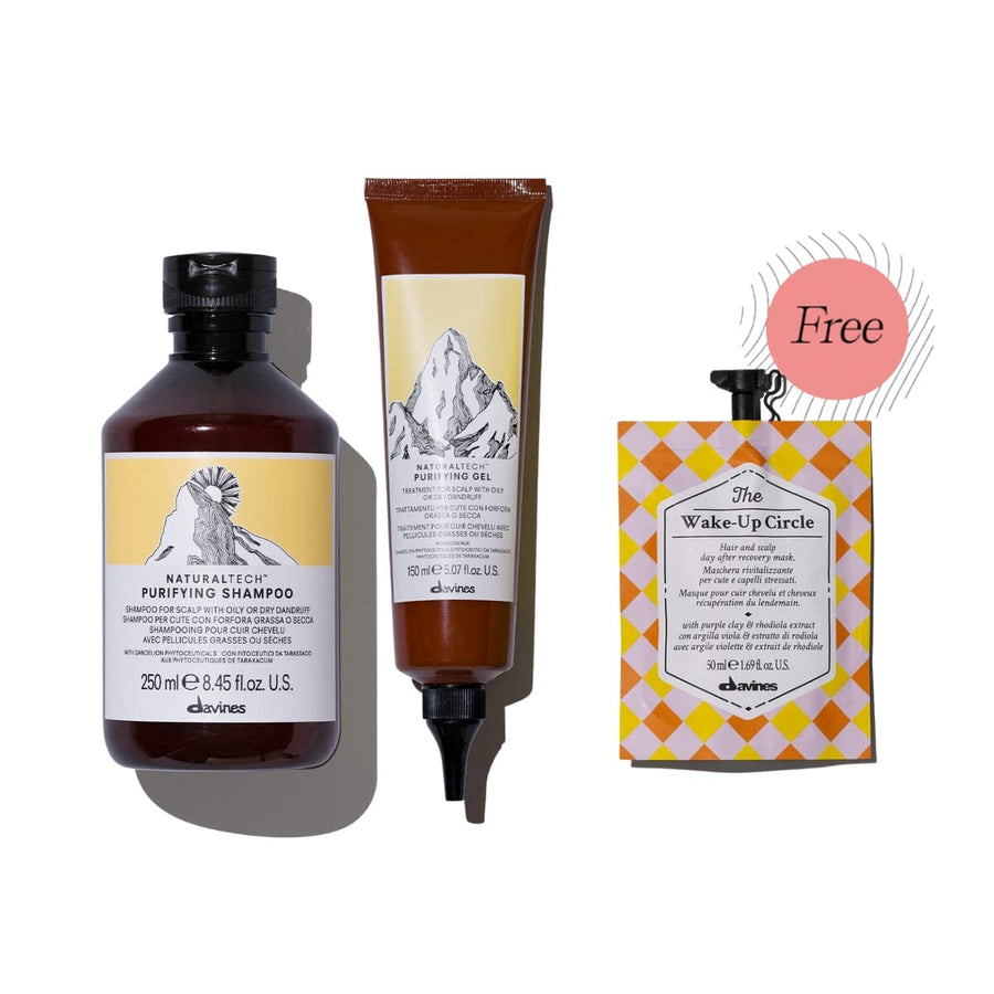 Davines Purifying No Flakes Set with The Wake-up Circle Mask 50ml - HairMNL