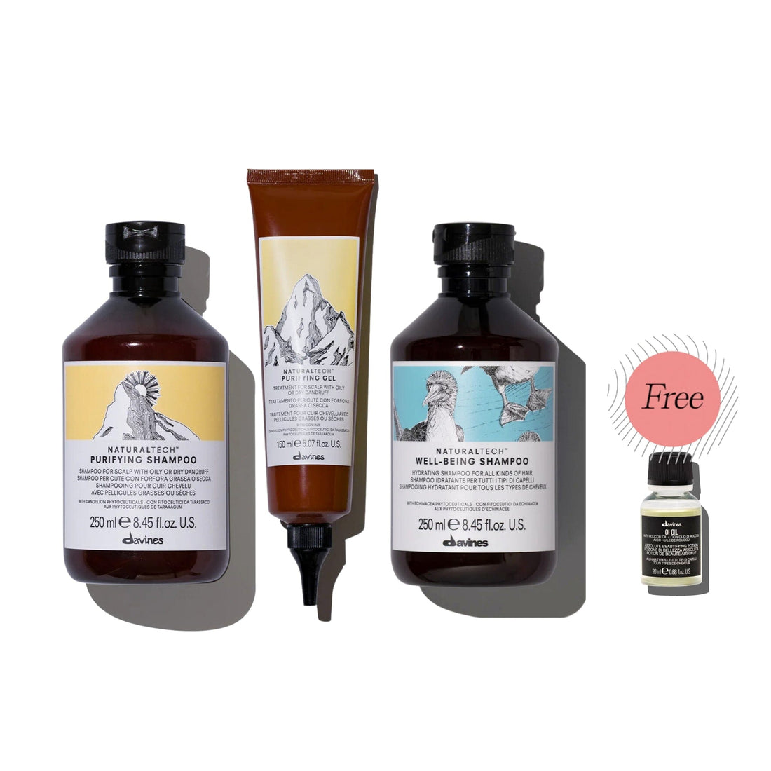 Davines Purifying and Well-Being Anti-Dandruff Therapy Set with OI Oil 20ml - HairMNL