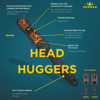 Denman Head-Hugging Hot Curl Brush