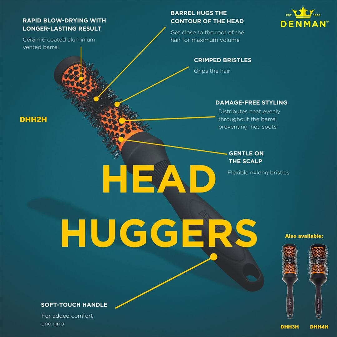 Denman Head-Hugging Hot Curl Brush