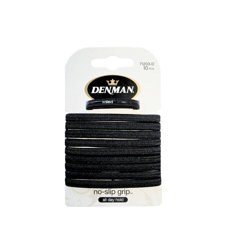 HairMNL Denman No Slip Elastics Black 10pcs