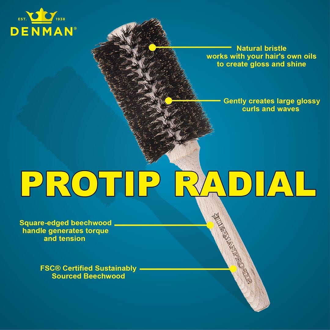 HairMNL Denman Pro-Tip Radial Boar Features
