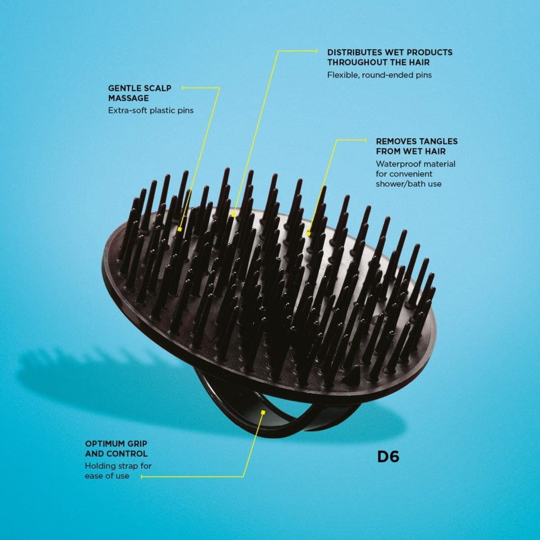 Denman Shampoo Massager Brush - HairMNL