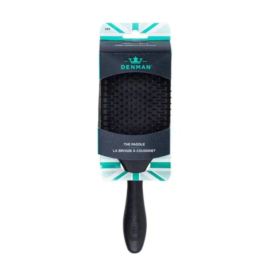 Denman The Gentle Paddle Brush - Black D38 - HairMNL