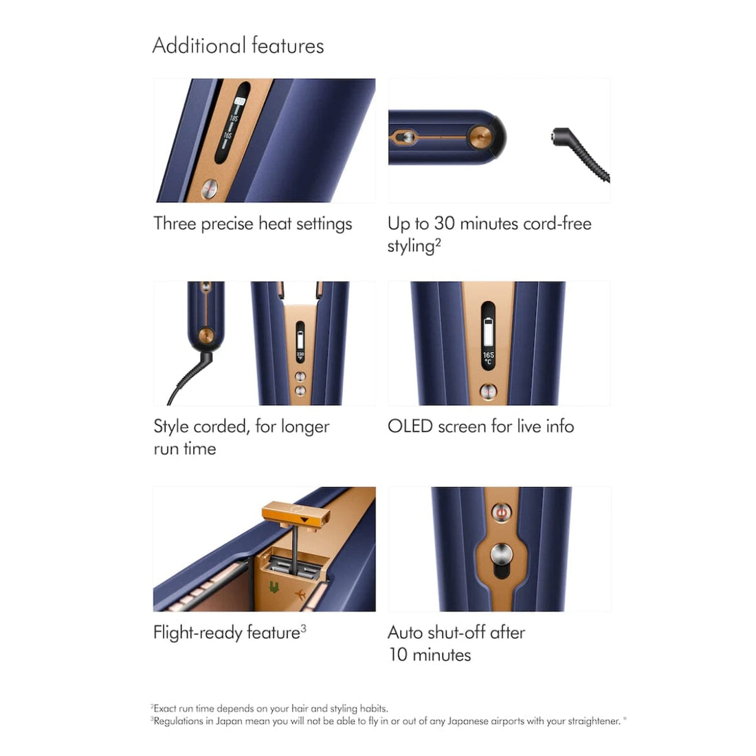 Dyson Corrale Hair Straightener - Prussian Blue/Rich Copper - HairMNL