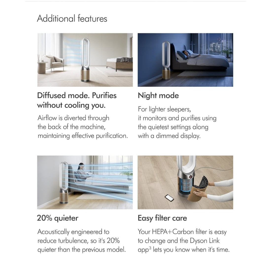Dyson Purifier Cool ™ Formaldehyde Air Purifier Fan TP09 - Nickel/Gold - HairMNL