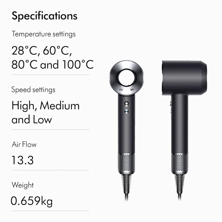 Dyson Supersonic Hair Dryer HD15 with Flyaway Smoother - Black/Nickel - HairMNL