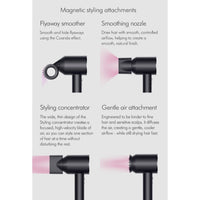 Dyson Supersonic Hair Dryer HD15 with Flyaway Smoother - Iron/Fuchsia - HairMNL
