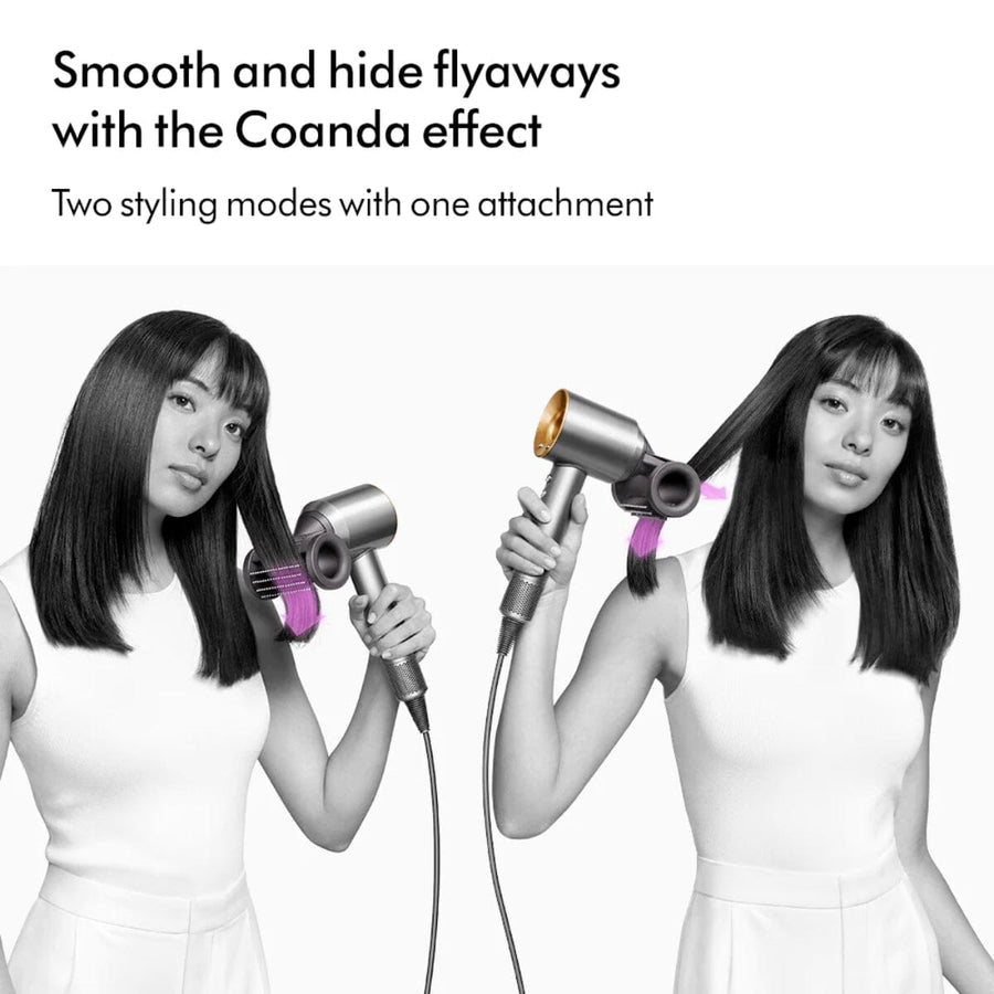 Dyson Supersonic Hair Dryer HD15 with Flyaway Smoother - Black/Nickel - HairMNL