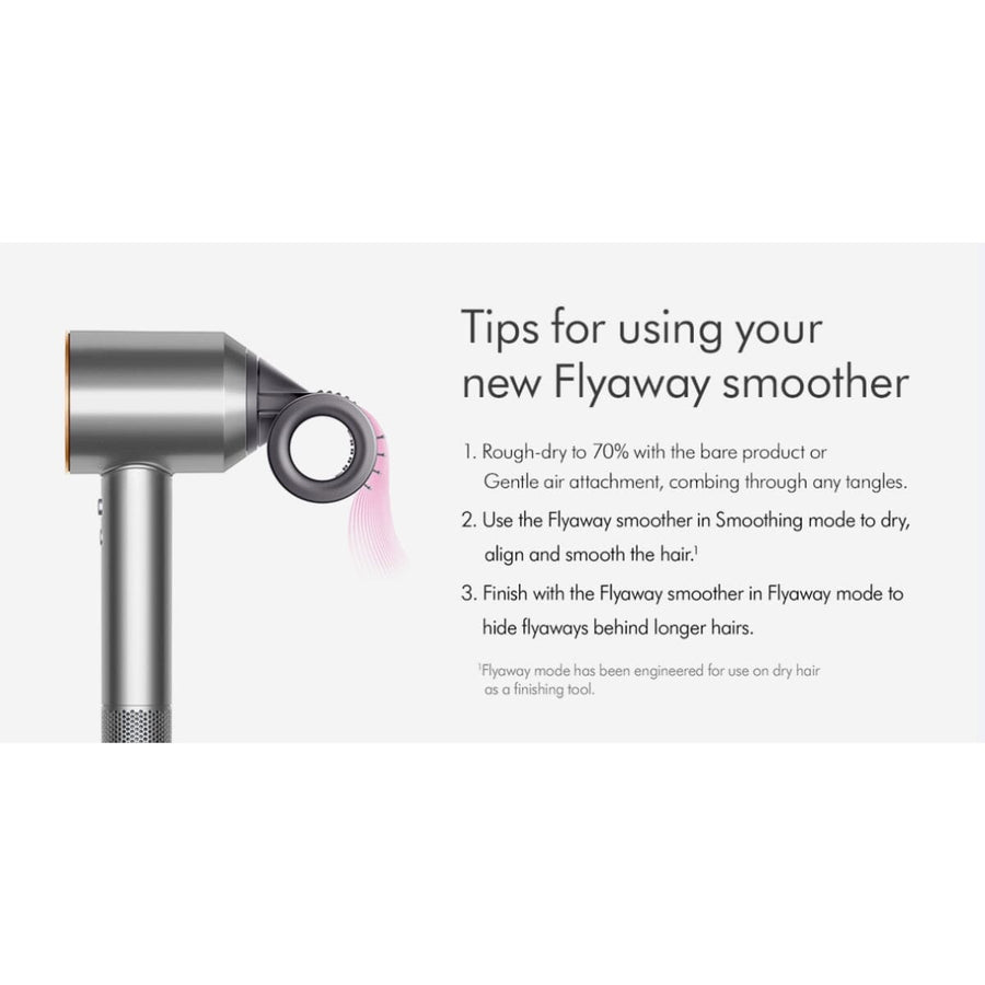 Dyson Supersonic Hair Dryer HD15 with Flyaway Smoother - Iron/Fuchsia - HairMNL