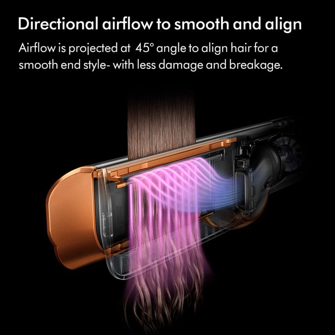 Dyson Airstrait Straightener - Bright Nickel/Rich Copper - HairMNL