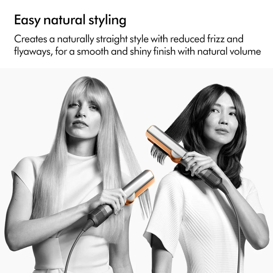 Dyson Airstrait Straightener - Bright Nickel/Rich Copper Benefits - HairMNL
