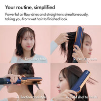 Dyson Airstrait Straightener - Prussian Blue/Rich Copper Steps - HairMNL