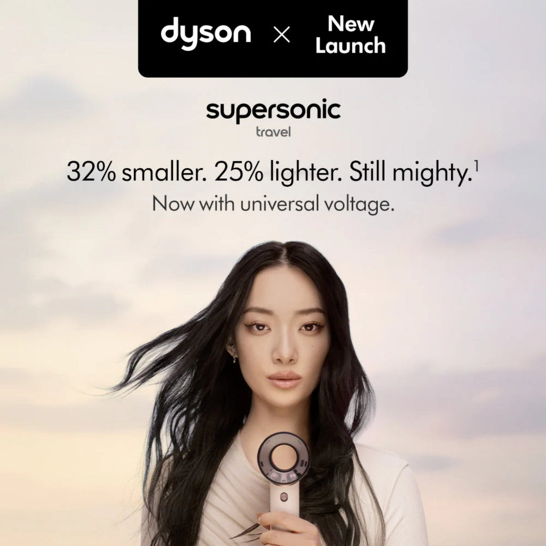 Dyson Supersonic Travel Hair Dryer - Ceramic Pink