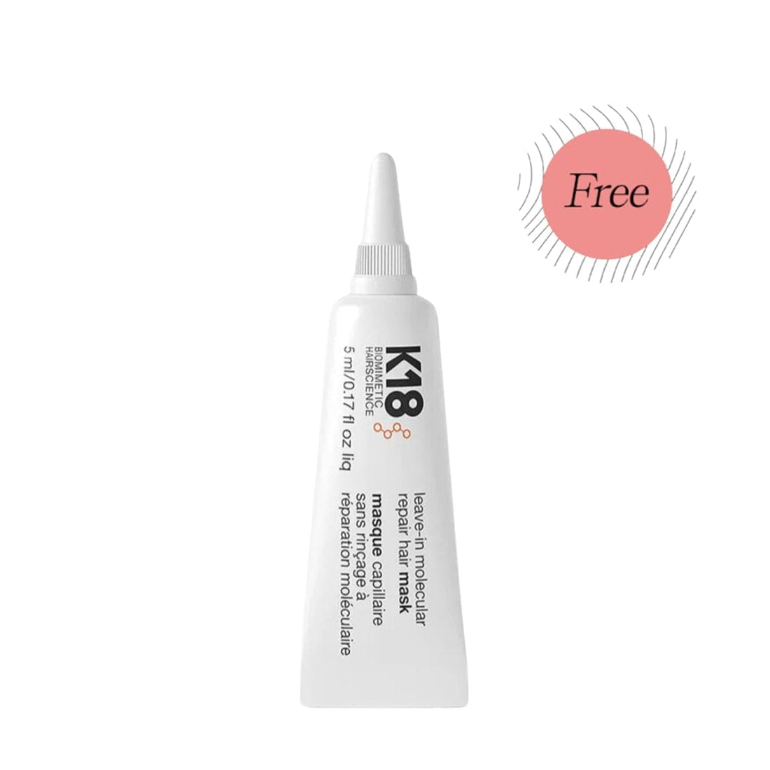 Promo FREE K18 Leave-In Molecular Repair Hair Mask 5ml